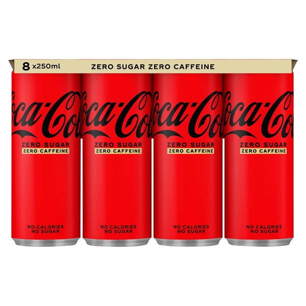 Coca Cola Zero Caffeïne Free 24x250ml