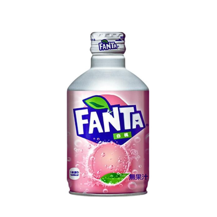 Fanta White Peach Aluminium Bottle (Japan) 12x300ml