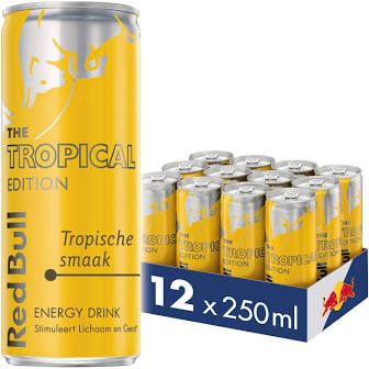 Red Bull Tropical Edition 12x250ml Excl Deposit