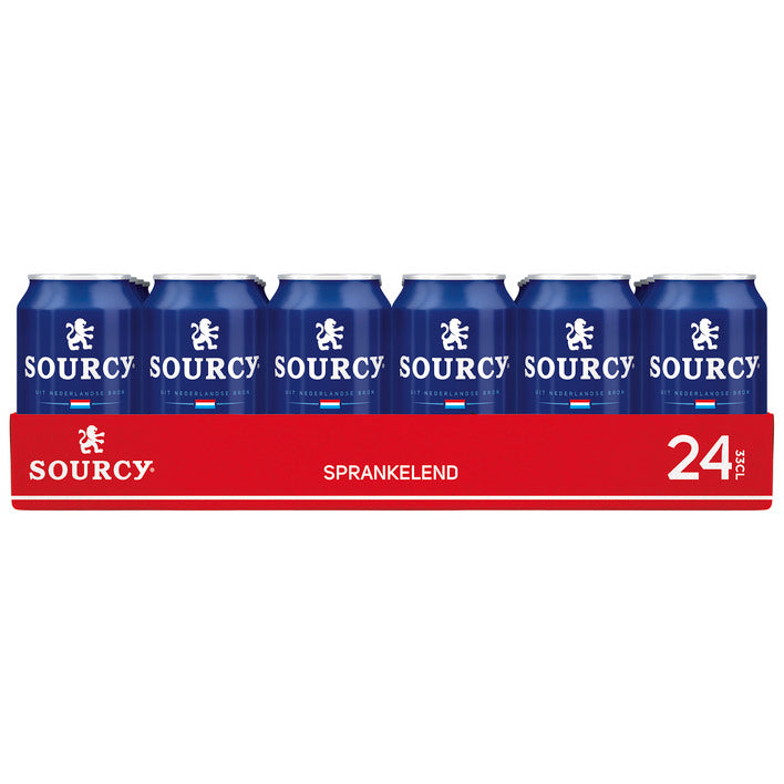 Sourcy Rood Sprankelend Mineraalwater 24x330ml