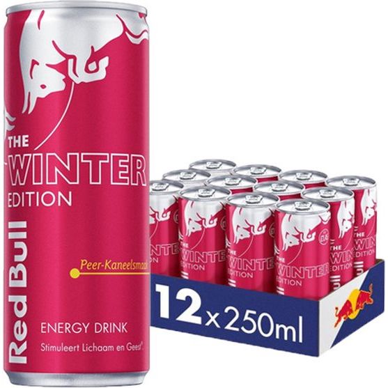 Red Bull Winter Edition Peer Kaneel 12x250ml Excl Statiegeld