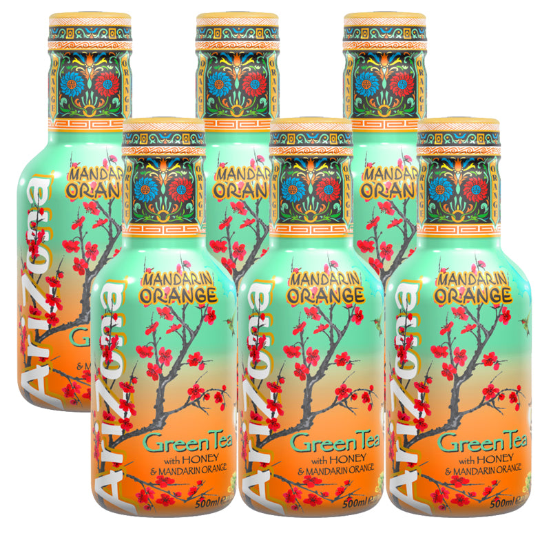 Arizona Green Tea Honey Mandarin 6x500ml Excl Statiegeld