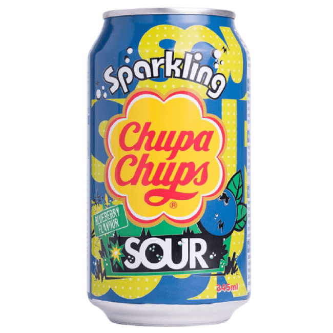 Chupa Chups Sour Blueberry (Korea) 24x345ml Excl Statiegeld