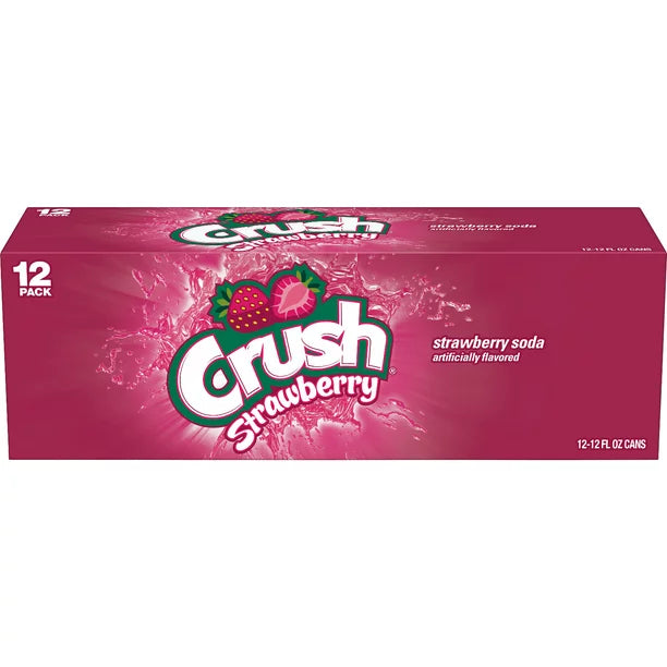 Crush Strawberry Soda 12x355ml THT 03-03-2024