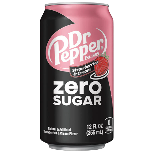 Dr. Pepper Strawberry & Cream Zero (USA) 12x355ml