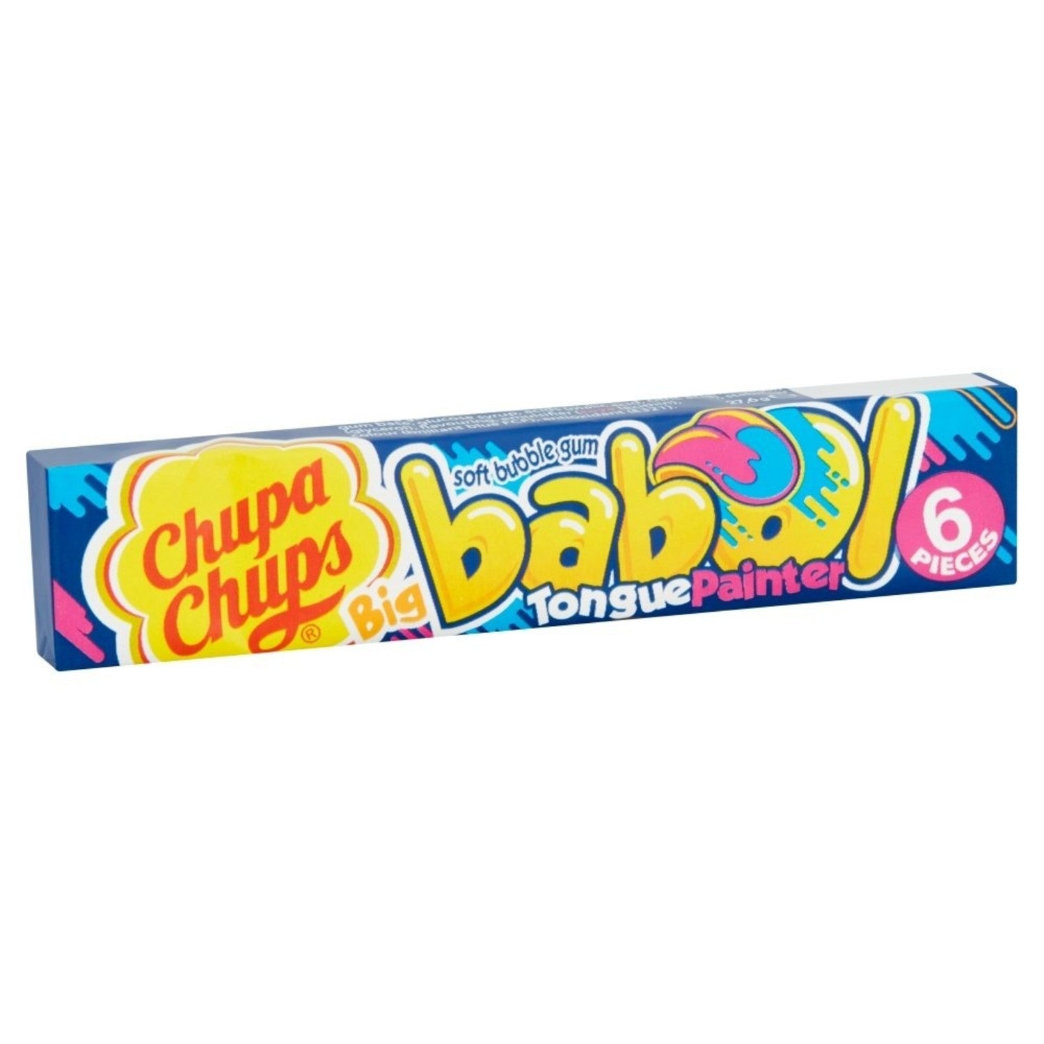 Chupa Chups Big Babol Gum Blueberry Tongue Painter 20x28g