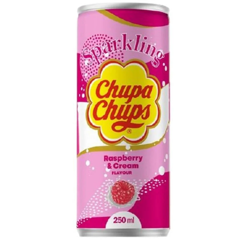 Chupa Chups Sparkling Raspberry & Cream (Korea) 4x250ml Excl Statiegeld