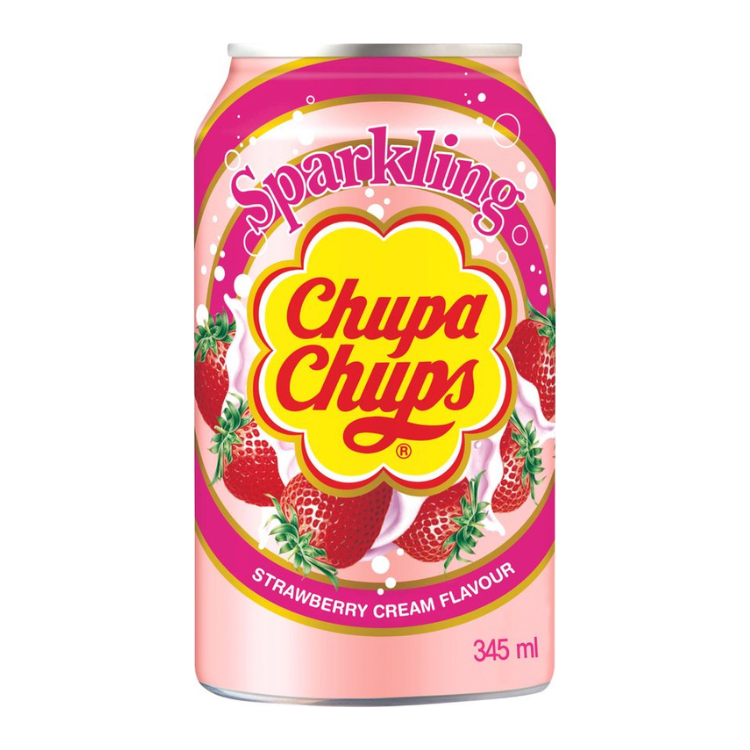 Chupa Chups Strawberry (Korea) 24x345ml Excl Statiegeld