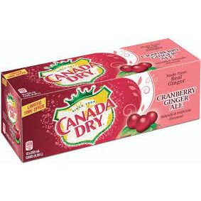 Canada Dry Cranberry Ginger Ale (USA) 12x355ml Excl Statiegeld
