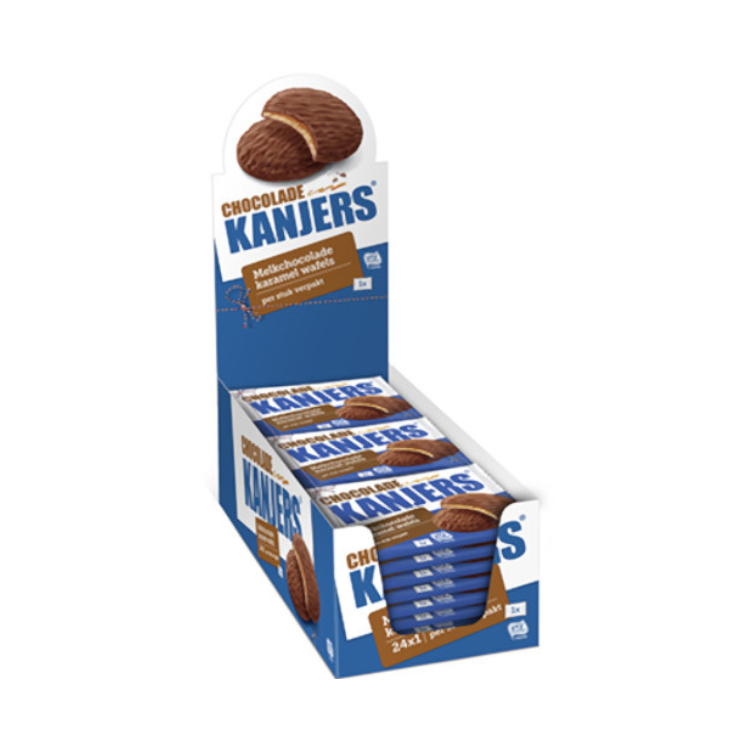 Kanjers Choco Caramel Wafels 24x45g