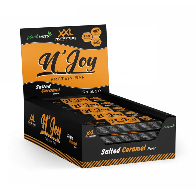 N'Joy Protein Bar Vegan Salted Caramel (Plant based) 15x55g