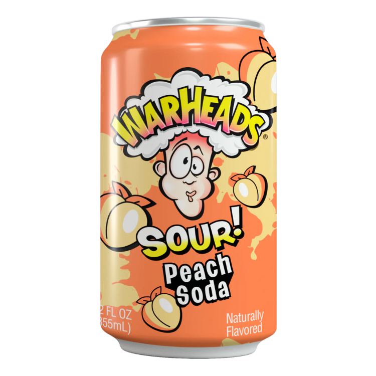 Warheads Peach Sour Soda 12x355ml Excl Statiegeld