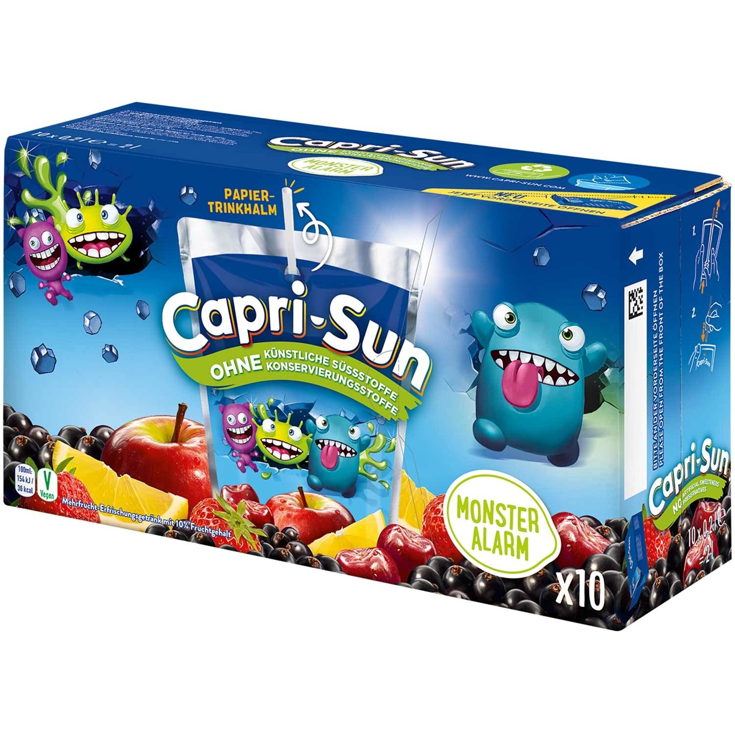 Capri-Sun Mix 4 Smaken Orange/Kers/Multi/Safari (40 Zakjes)