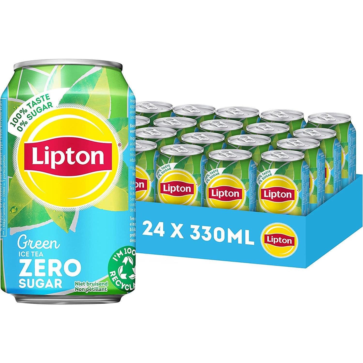 Lipton Ice Tea Green Zero 24x330ml Excl Statiegeld