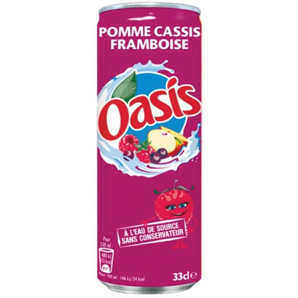 Oasis Appel/Cassis/Framboos 24x0,33cl Excl Statiegeld